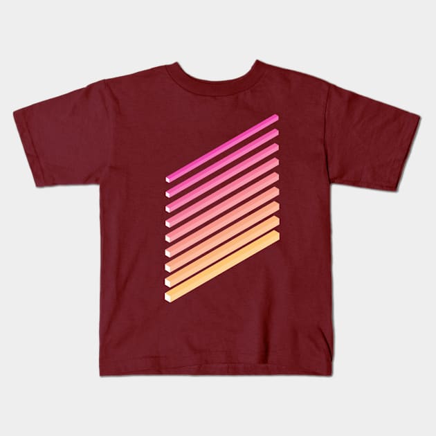 Sticks Kids T-Shirt by jeffmerrick